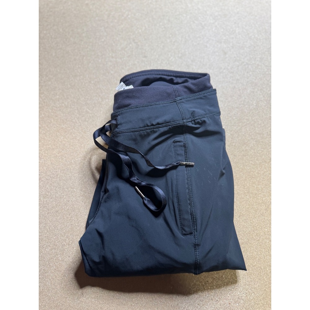 Lululemon runderful lined Black Jogger Pants Women's Size 4 Ruched